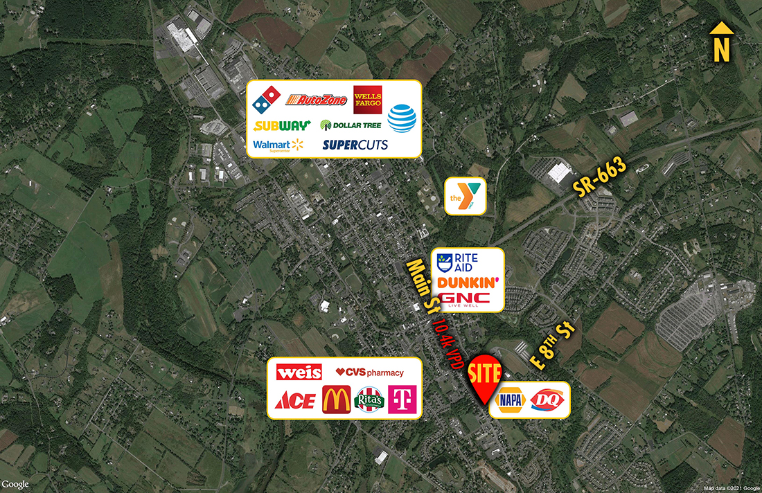 Site 17183, Main Street North of Montgomery, Pennsburg, PA