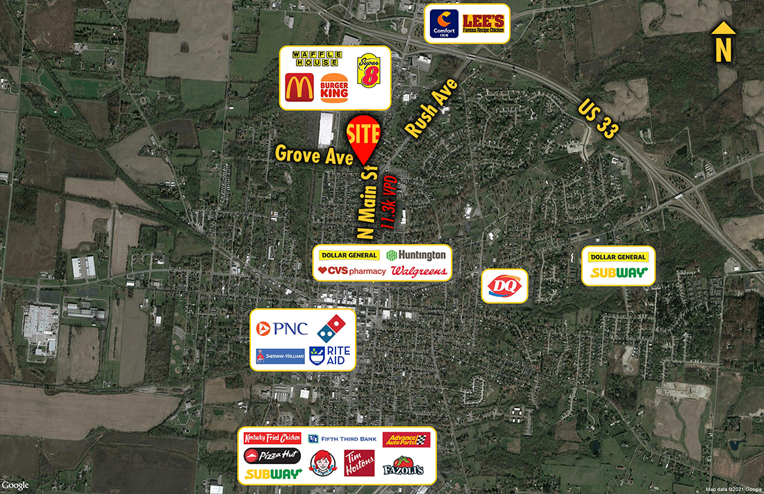 Site 3430, 721 N Main Street, Bellefontaine, OH