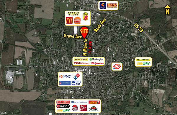 Site 3430, 721 N Main Street, Bellefontaine, OH